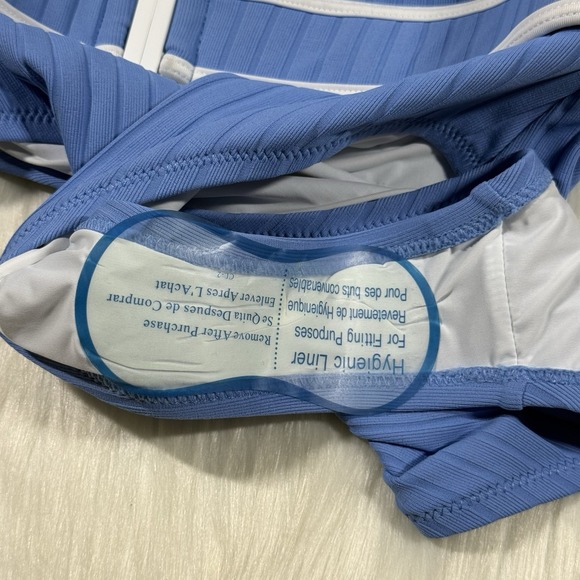 Solid & Striped Women's Size Small Blue The Spencer Belted One Piece Swimsuit - Picture 11 of 12